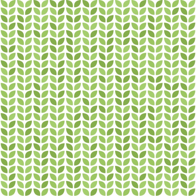 Seamless vector minimal pattern with green leaves Fabric print wallpaper design