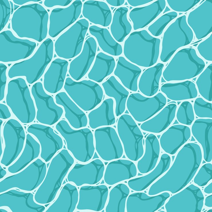 Seamless vector water surface lake pool river Packaging wallpaper textile scrapbook