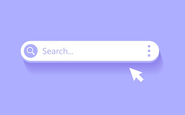 search bar in flat style website address vector illustration on isolated background internet link sign business concept