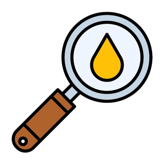 Search Oil Vector Illustration Style