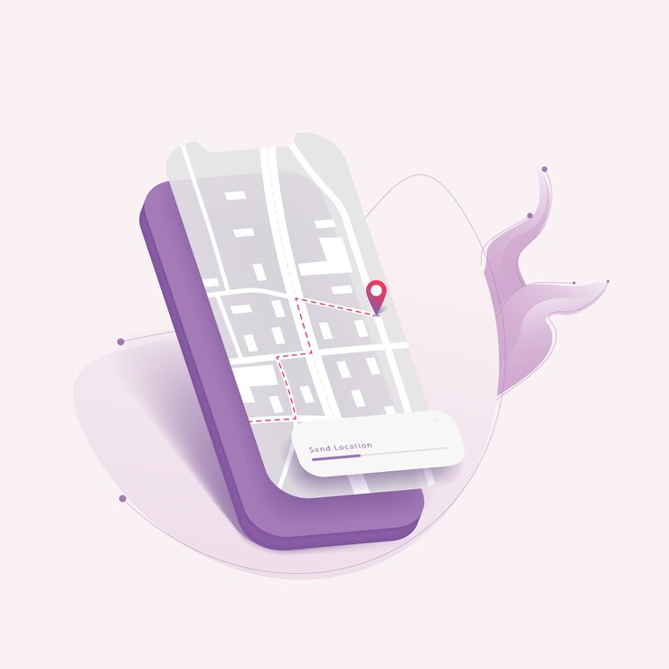 Vector searching for location in smartphone.