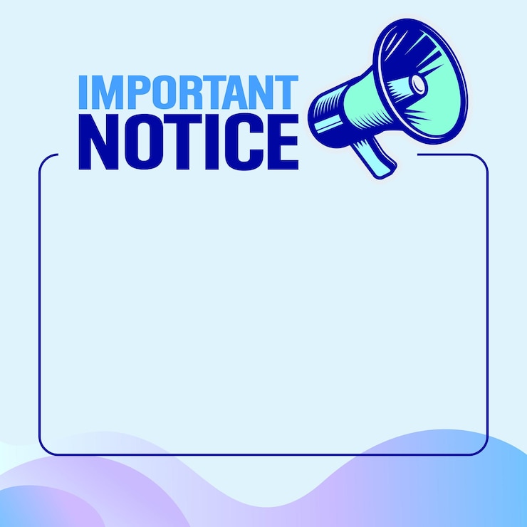 Vector sebuah poster pengumuman dengan megafon