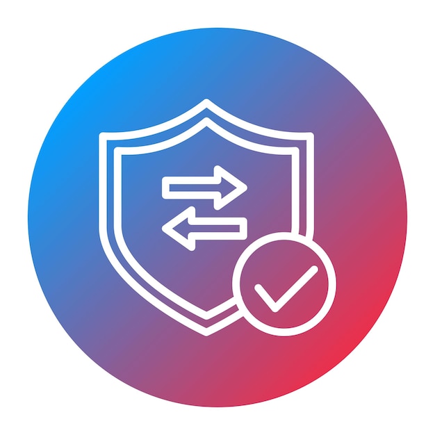 secure transaction icon vector image can be used for safe payment