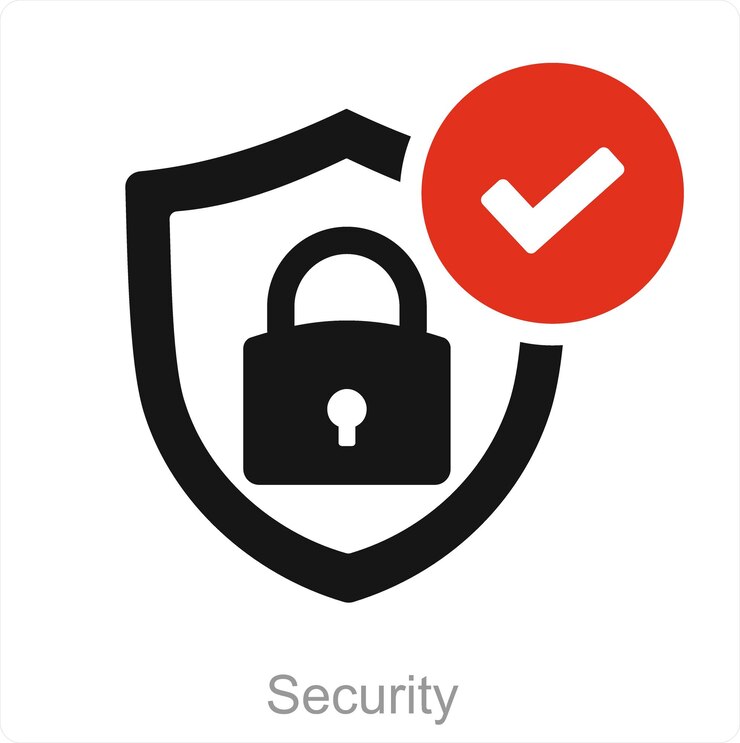 Security and protection icon concept