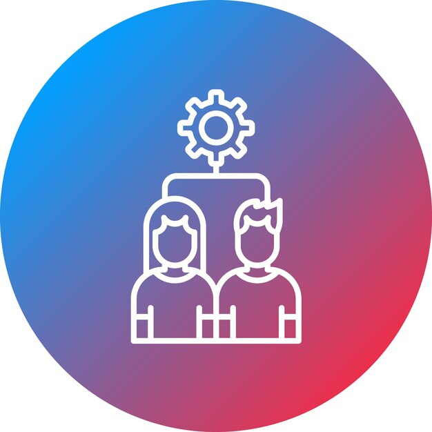 self organizing team icon vector image can be used for agile