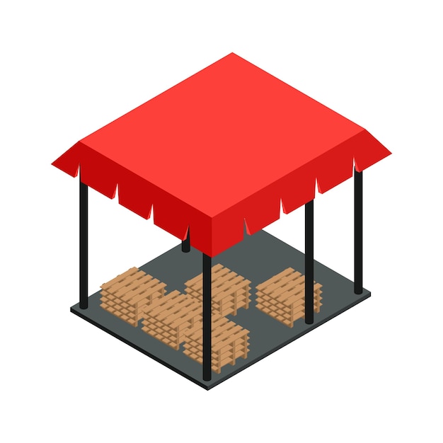Seller Stand Isometric