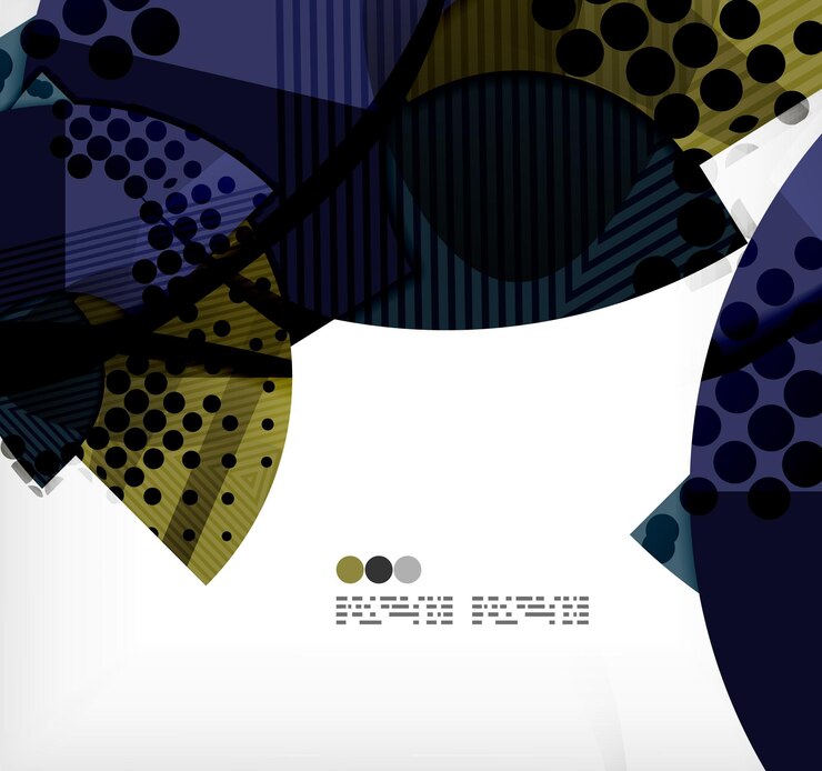 Vector semicircle geometric vector abstract background
