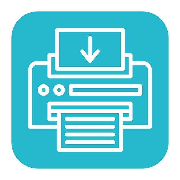 Send To Printer icon vector image Can be used for Printing