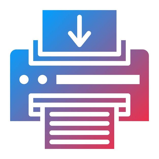 Send To Printer icon vector image Can be used for Printing