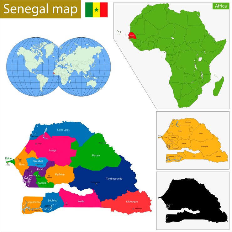 Vector senegal map