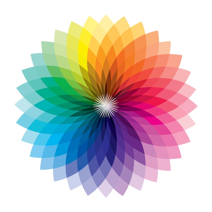 Vector seni geometris penuh warna
