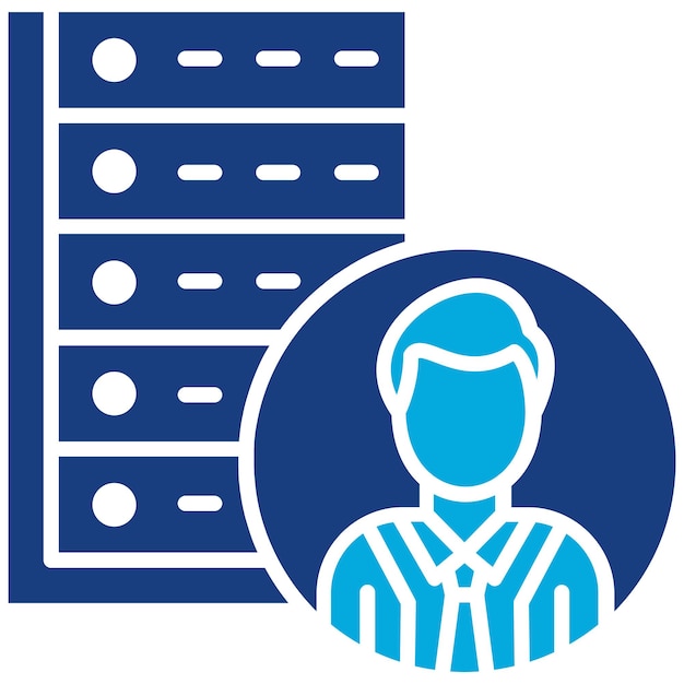 server client icon vector image can be used for web hosting