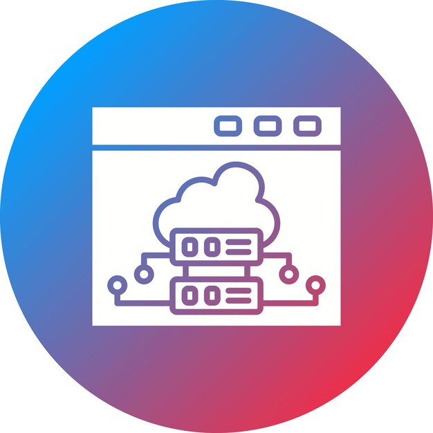 server icon vector image can be used for seo and sem