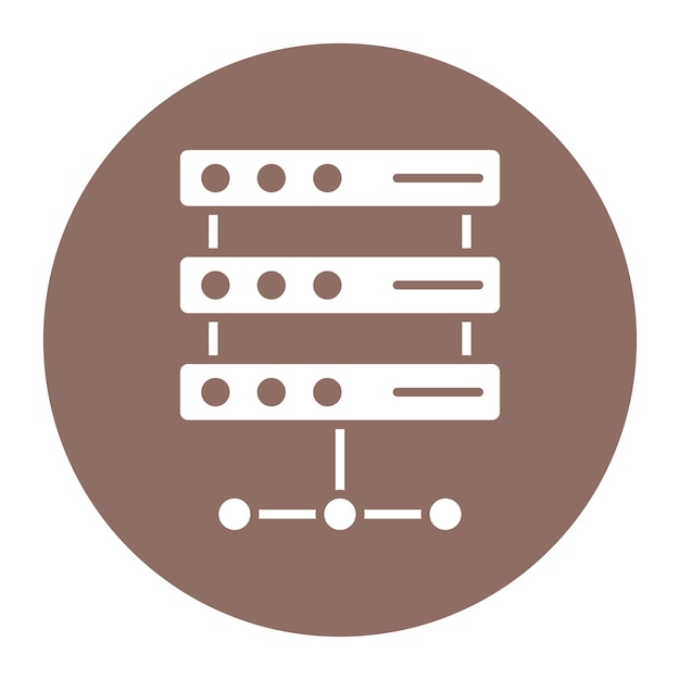 Server vector icon Can be used for No Code iconset