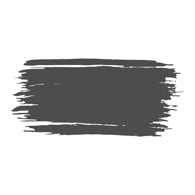 set brush element vector with black color decoration