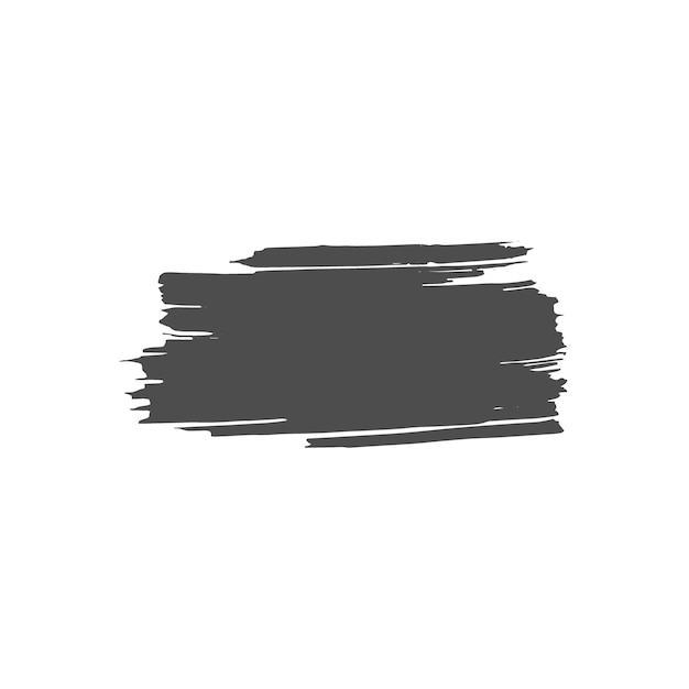 set brush element vector with black color vector