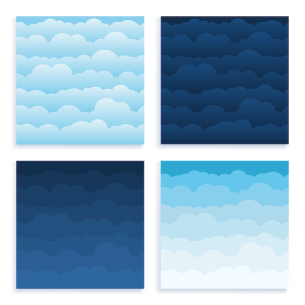 set cloud sky cartoon background.