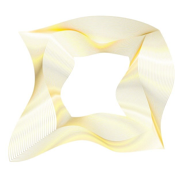set design element circle isolated bold vector colors golden ring from abstract glow wavy stripes of many glittering swirl created using blend tool vector illustration eps10 for your presentation