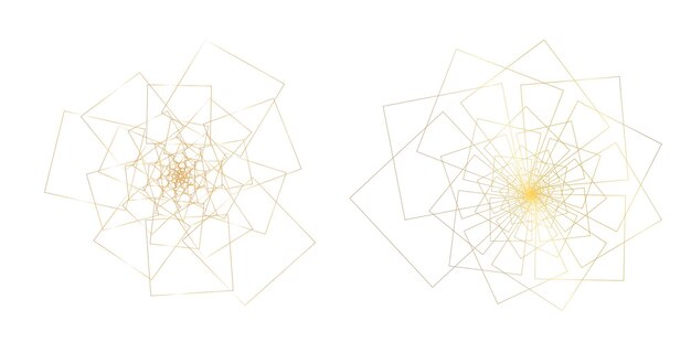 set design element circle isolated bold vector colors golden ring from abstract glow wavy stripes of many glittering swirl created using blend tool vector illustration eps10 for your presentation