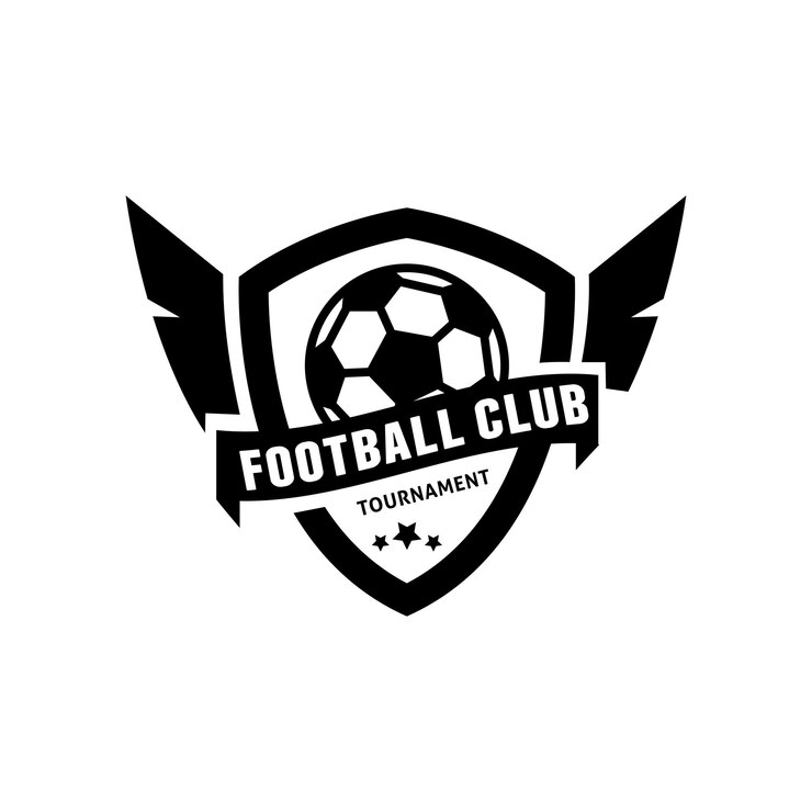 Set ikon datar sepak bola vektor gratis