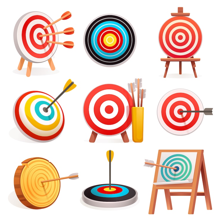 Vector set ikon target