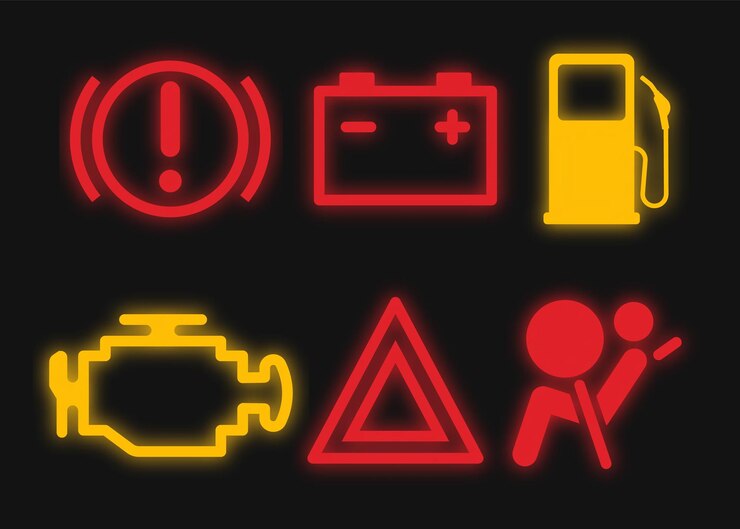 Set ilustrasi Vektor tanda mobil otomatis