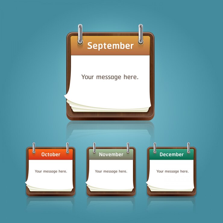 Vector set kalender