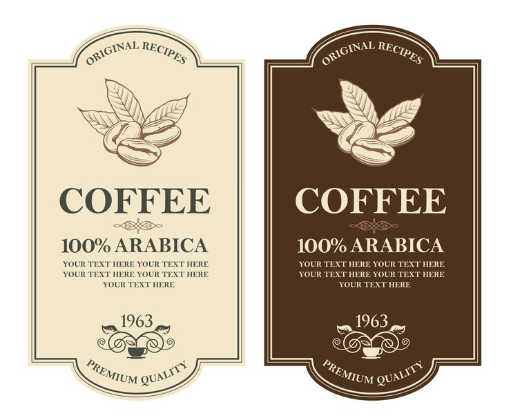 Set label kopi