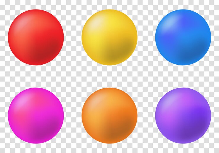 Set of 3d sphere or balls