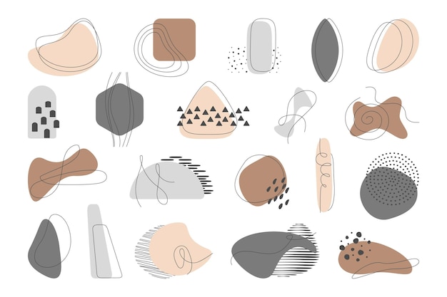 Set of abstract elements