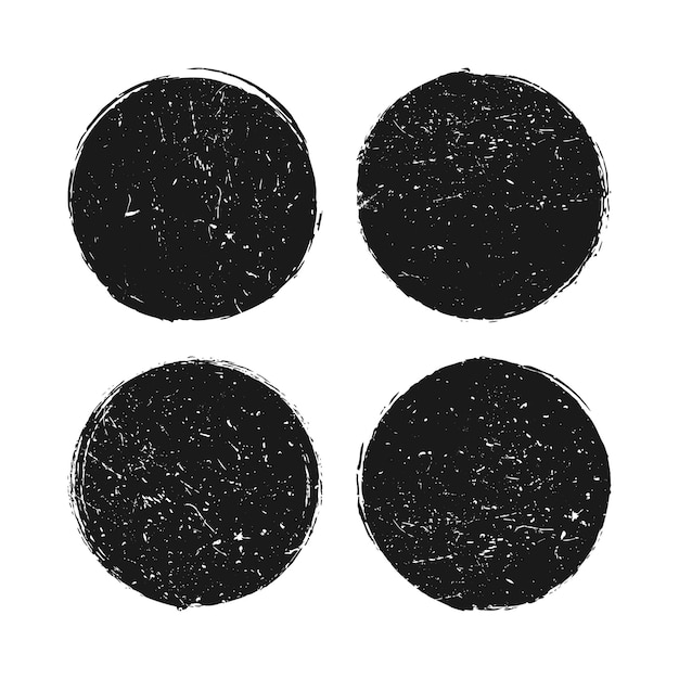 Set of Grunge post stamps badges Abstract badges with distressed texture Scratched blank rubber stamp banner shopping badges