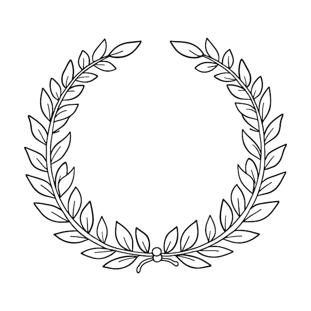 Set of laurel wreaths Vector design elements