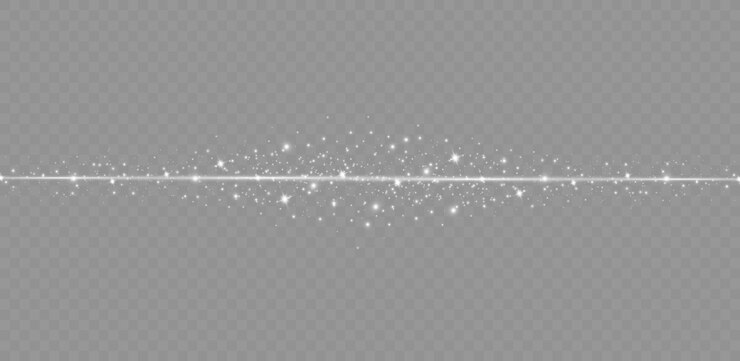 Set of light effects. Glare and flash. Bright beams of light. Glowing lines.