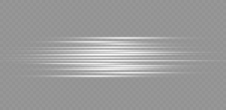 Set of light effects. Glare and flash. Bright beams of light. Glowing lines.