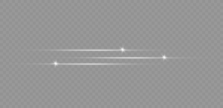Set of light effects. Glare and flash. Bright beams of light.