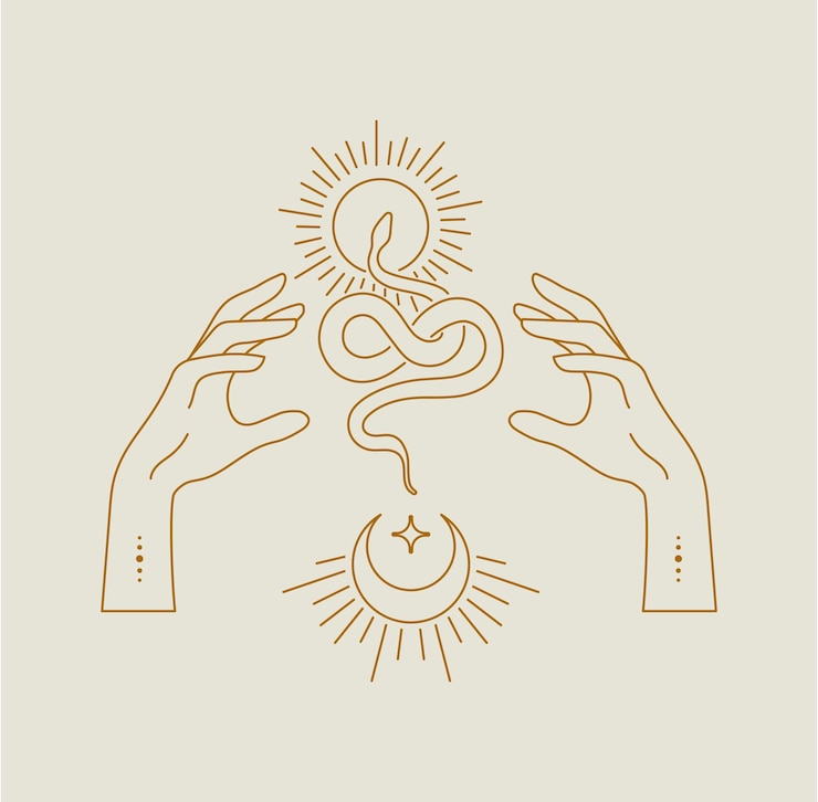 Vector set of line art illustration