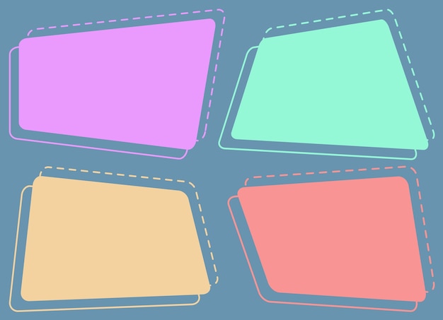 set of modern empty labels icon the tag element illustration for many purposes