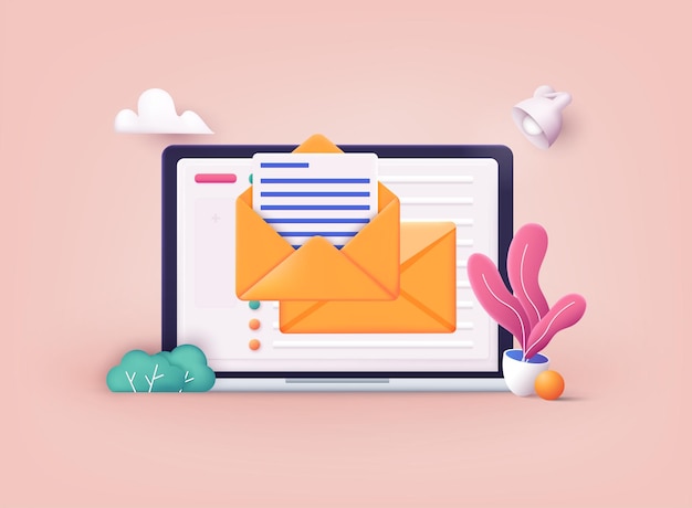 Set of opened and closed envelope with note paper card Mail icon Vector illustration