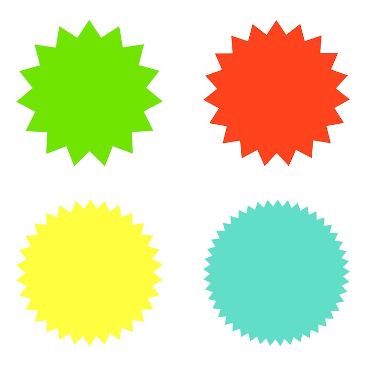 Vector set sunburst icon isolated on white background vector illustration