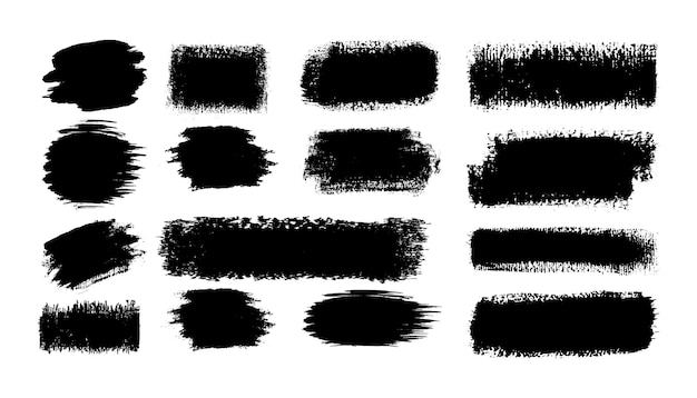 Set tekstur pensil sketsa Efek arsiran pena Corat-coret hitam Kapur Grunge Vektor tulisan tangan buatan tangan