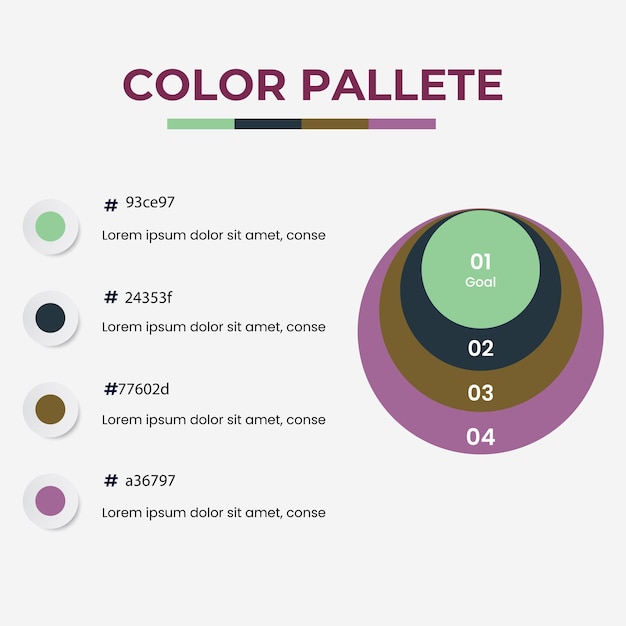 set vector color palette samples Combination of different colour in RGB HEX for ui ux design
