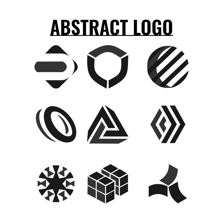 Set vektor gratis ide desain logo perusahaan vektor