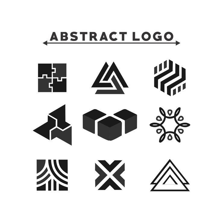 Set vektor gratis ide desain logo perusahaan vektor