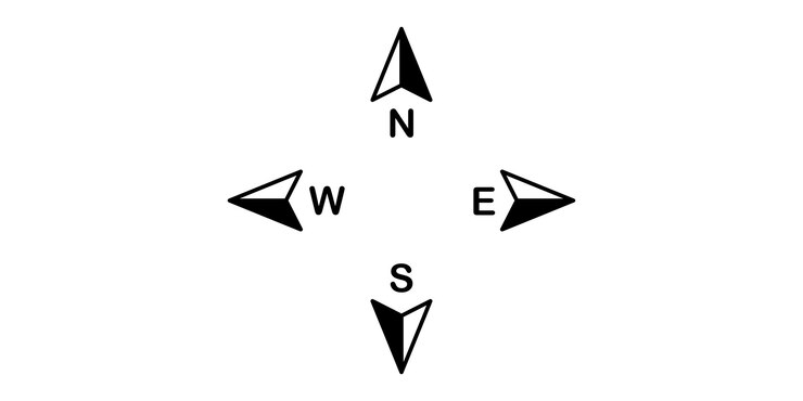 Vector set with compass icons. compass arrows. vector set.