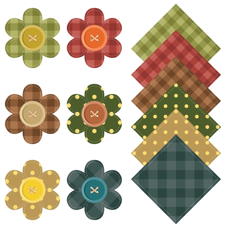 Vector set with scrapbook objects