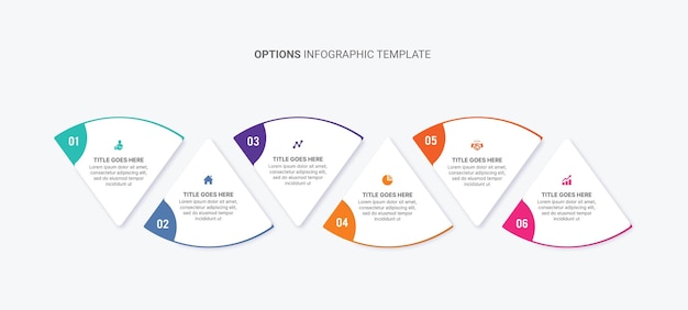 Seven 7 Steps Options Process Workflow Arrow Business Infographic Template Design