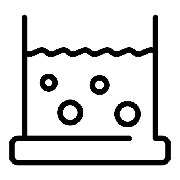 Sewage water icon Outline sewage water vector icon for web design isolated on white background
