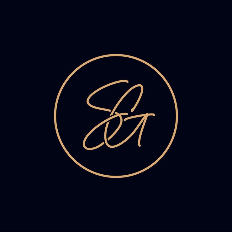 Vector sg initials monogram concept logo design of letters s and g
