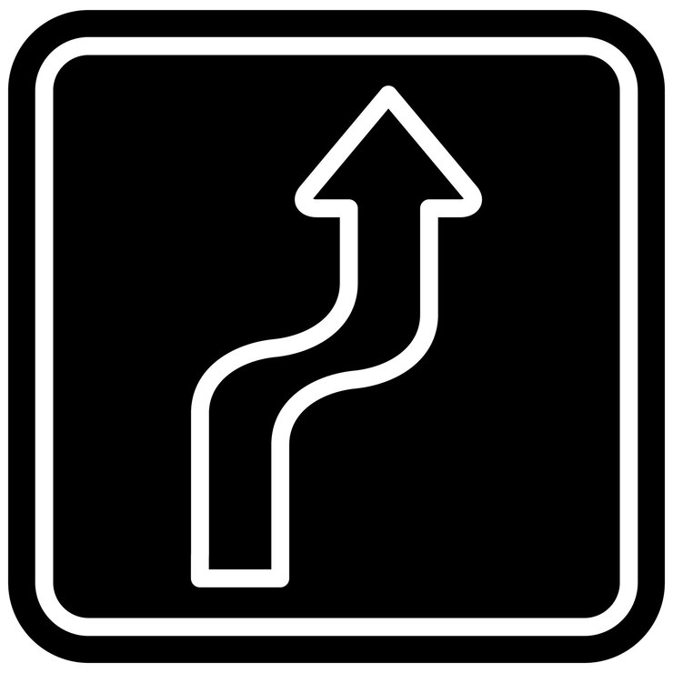 Vector sharp bend vector illustration style