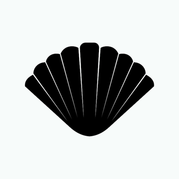 Shell Icon Clam Scallop Fossil Symbol